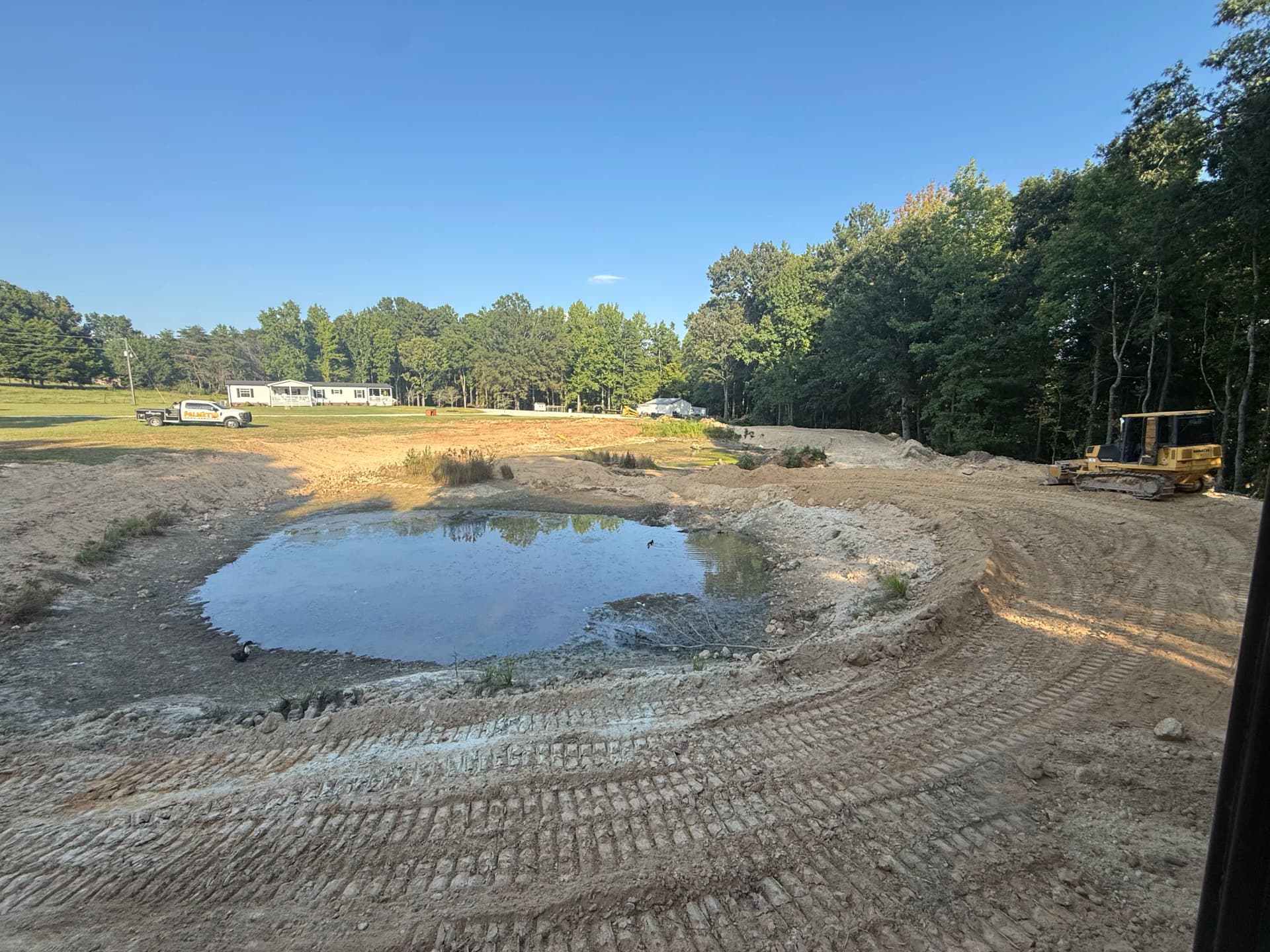Pond Installation and Land Grading in York SC image