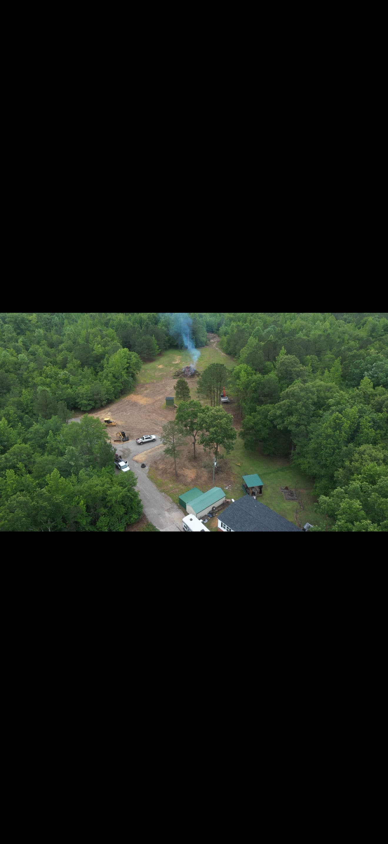 Gallery photos for Land Clearing and Site Prep on a Chester SC Backyard: Image #1